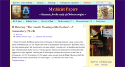 Desktop Screenshot of mythicistpapers.com